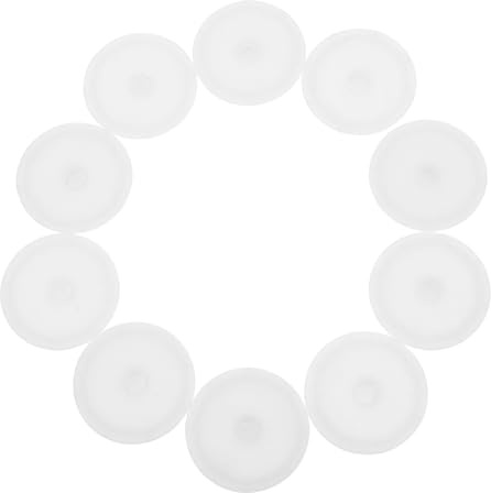 WOONEKY 10pcs Reusable Sticky Roller Covers Plastic Replacement for Lint Rollers Lint Remover Accessories for Pet Hair Clothes Furniture and Carpets Easy to Install