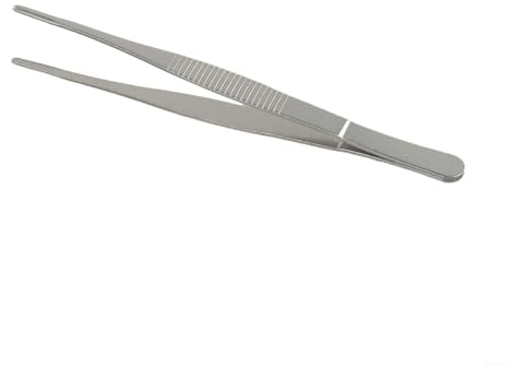 Eawfgtuw For Stainless Steel BBQ Tongs Set with Anti-Buffet Serving and Cooking Tweezers for Kitchen, Barbecue, Grill, Restaurant Use, 12.5cm(16cm)