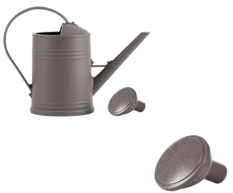 Shurhome Extra Large 2 Liter Garden Waterer Removable Sprinkler Head Suitable For Flower Beds Container Plant Indoor Outdoor Use Large Opening Plant Watering Can With Curved Handle