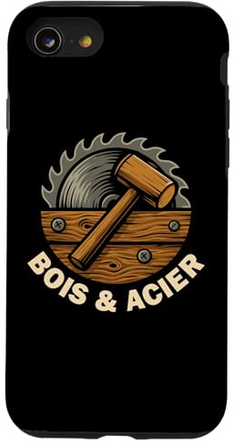Menuisier Charpentier - Bois & Acier Atelier Menuiserie Coque pour iPhone SE (2020) / 7/8