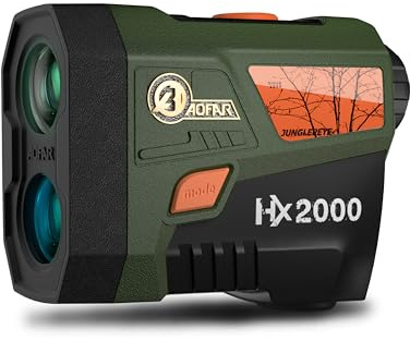 AOFAR HX2000 Télémètre Laser Chasse 2000Yds, OLED, Mesure d’Angle | Écran OLED bicolore, transmission lumineuse de 95 %, distance horizontale, modes scan et vitesse, étanchéité IPX4.