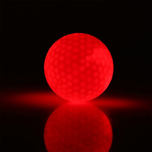 Dioche LED-Golfball - Elektronischer Blinkender Nachtgolfball mit leuchtender Farbwechsel-Funktion für Dunkelgolf und Nachtspiele Perfekt Training, Übungen Minigolf leuchtenden Golfbällen