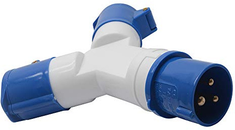 Splitter a 2 vie BE-TOOL 16A 220v IP44 Spina da sito industriale a 2 vie a 3 pin e presa a muro Presa impermeabile IP44 per connettore Presa 2P + terra maschio/femmina