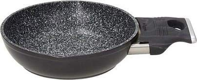 Tognana EGG PAN CM 16 SPHERA SPHERA, 5.3 litri, Antiaderente, Padella per uova da 16 cm a forma sferica, Nero