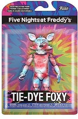 Funko Action Figure 5: Five Nights At Freddy's (FNAF) TieDye - Foxy - Giocattolo da Collezione - Idea Regalo - Merchandising Ufficiale - Video Games Fans