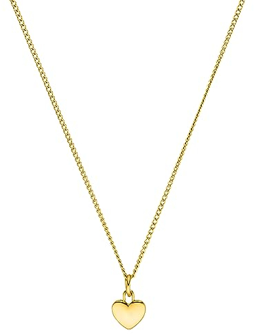 Purelei® Heart Charm Kette Damen (Gold) – Halskette Damen aus langlebigem Edelstahl – Wasserfeste Kette – 50-55 cm Länge verstellbar – Halskette für deinen individuellen Look