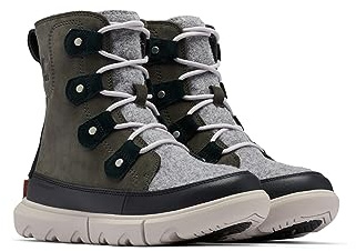 Sorel Explorer Joan WP, Botas de invierno impermeables, Mujer, Jet Vapor Explorer 2 Joan Felt, 39 EU