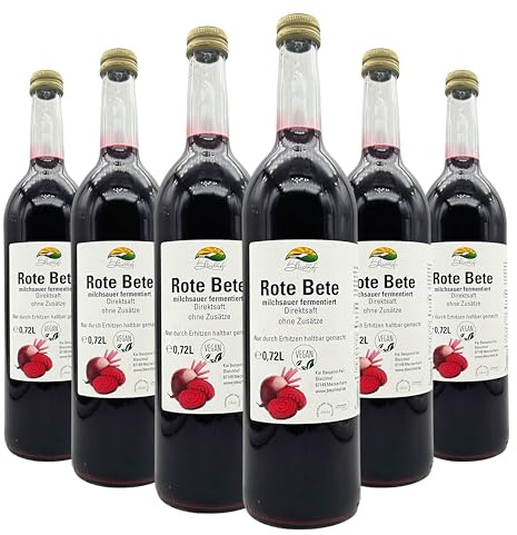 Bleichhof® Rote-Bete-Saft - Direktsaft, milchsauer fermentiert, vegan (6x0,72l)