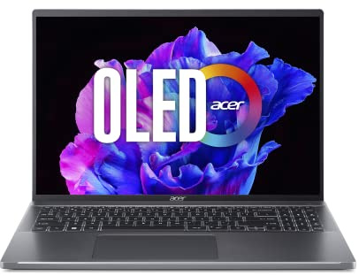 Acer Swift Go 16 Intel Evo - Laptop delgada y ligera | OLED de 16 pulgadas 3200 x 2000 120Hz 400nit pantalla | Intel Core i7-13700H | Intel Iris Xe | LPDDR5 de 16 GB | SSD Gen 4 de 1 TB | Killer WiFi