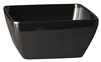APS 79003 Friendly Bowl, negro, fabricado en plástico usado, 100% respetuoso con el medio ambiente, 12,5 x 12,5 x 6,5 cm