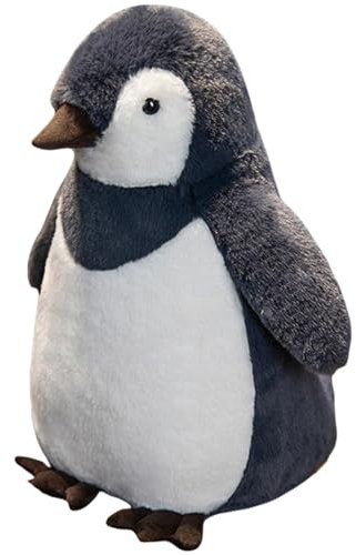 Trayosin Pinguin Plüsch-Spielzeug - Niedliches Kuscheltier für Jungen & Mädchen - Weiches Kinderspielzeug Plüschtier für Kinder (25cm, Schwarz)