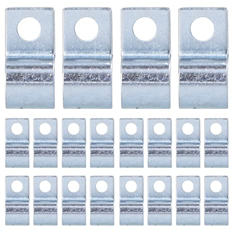 ANKROYU 20 Stück Schlauchschelle, 304 Edelstahl, Einloch-Rohrschelle, Einseitige Rohrschelle, Schnallen-Schlauchschellen Für Ringe, Stahlrohre(6mm)