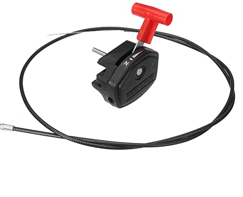 QUENPE 1Pcs 56 Zoll Rasenmäher Gaszug Schalter Kunststoff Legierung Hebel Control Griff Kit Rasenmäher Rasenmäher Teile Garten Werkzeuge Griff des Drosselklappenschalters