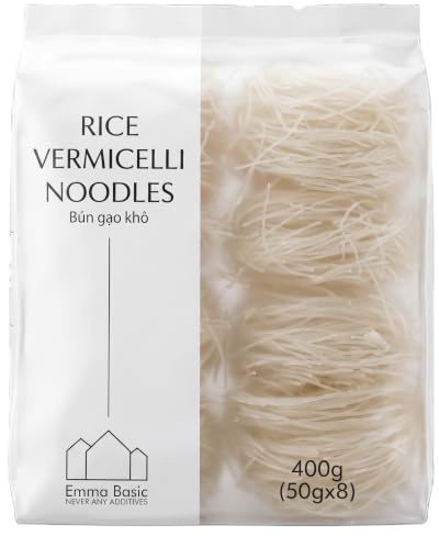 Emma Basic - Rice Vermicelli Noodles 400g | Pad Thai | Gluten Free Noodles | Stir Fry