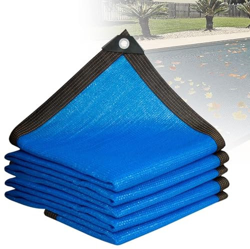 Couverture De Piscine en Filet À Feuilles avec Corde, Couverture De Sécurité De Piscine d'automne, Couverture De Filet À Feuilles De Piscine en Maille Rectangulaire(5mx10m)