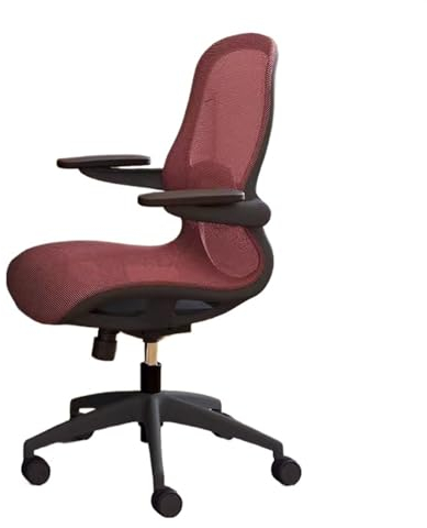 Bürostuhl Ergonomischer Ergonomischer Bürostuhl aus Netzgewebe, Schreibtischstuhl mit hoher Rückenlehne, verstellbaren hochklappbaren Armlehnen, Lordosenstütze und Rollen, drehbarer Computer-Arbeitsst
