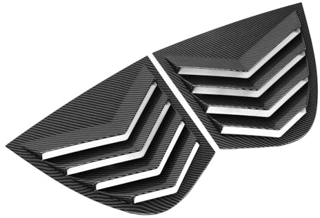 Akozon Lot de 2 Garnitures élégantes en ABS de qualité Supérieure pour Volet de Fenêtre Arrière, pour Persiennes de Fenêtre Latérale Arrière, Conçues pour Les Modèles de la Série 5 E60