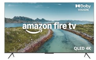 Amazon Ember serie Omni QLED da 55 con Fire TV (ultimo modello), smart TV 4K Ultra HD, HDR10+, Dolby Vision, Dolby Audio, processore quad-core, controllo vocale con Alexa