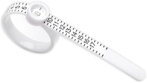 Outil de mesure de baguier, règle de bague avec loupe, outil de mesure de bague réglable, jauge de taille de doigt réutilisable, outils de taille de bijoux, Refer to description, se référer à la