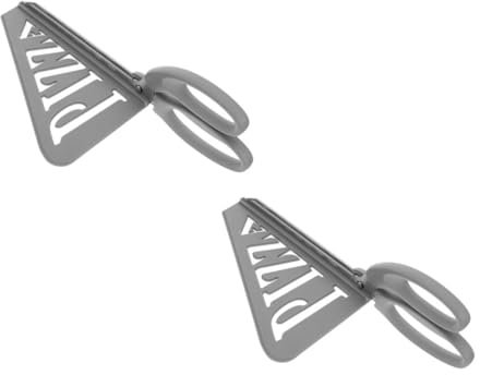 OKUMEYR Forbice Pizza in Acciaio Inox Manico in Plastica 2 Pezzi Staccabili Da Cucina Per Tagliare Pizza E Torta