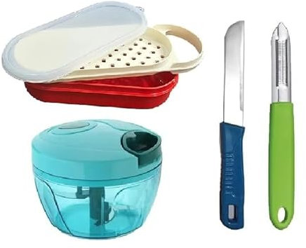 BRACOP® Rallador de Queso con Recipiente Rallador de limón Herramientas de Cocina Picadora Manual de Alimentos y Verduras Molinillo Ralladores Accesorios de Cocina quesos Duros