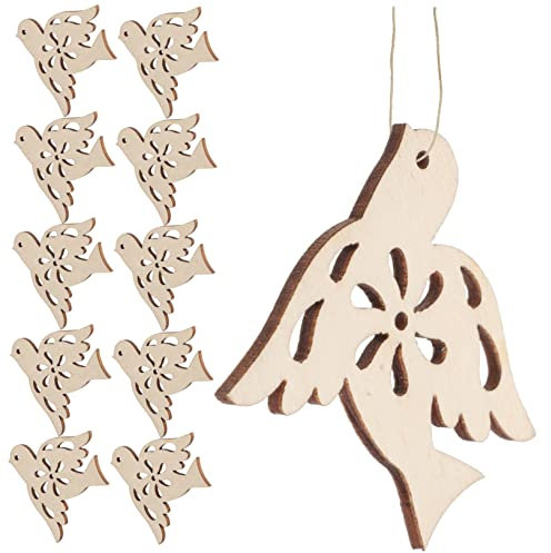 HAPINARY 20 Pezzi Fette Di Legno Sagomate Della Pace Non Laccate Per Lavoretti Creativi e Decorazioni Da Appendere Pezzi Legno Per Diy Con Superficie Liscia Per Pittura e Incisione