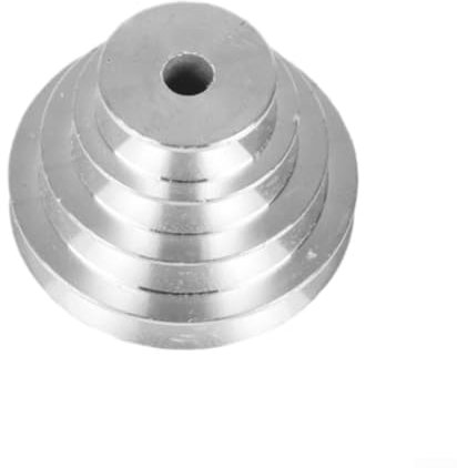 Feegow Pagoden-Riemenscheibe | Für einen Typ V-förmige Riemenscheibe Zahnriemen | Getrieberad für Tischbohrmaschine Z4116, Aluminium (3-teiliges Set)