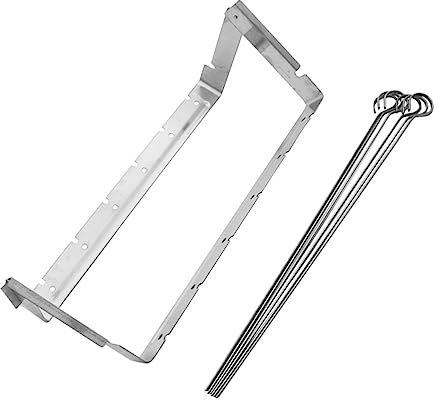 IWOWHERO Set Calore Acciaio Inox e Barbecue, Pieghevole Griglia Resistente al Campeggio Grigliate all’Aperto