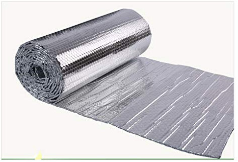 Double Bubble Foil Insulation Kit - Self-Adhesive Radiator Reflector Heat Reflective Vapor Barrier for Garage Door Wall Shed Loft and Floor Thermal Shield