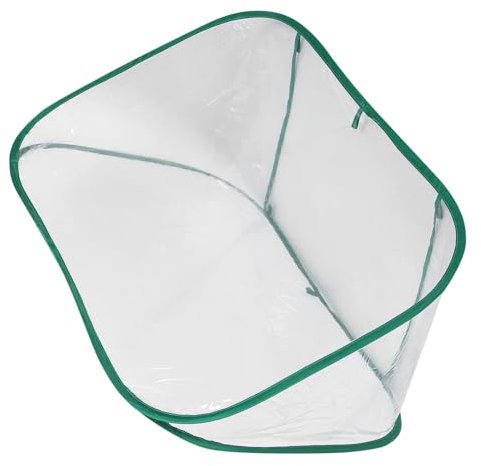 Toyvian Mini Serra Pieghevole in PVC, Copertura Triangolare per Piante Grasse e Piccole Piante, per Balcone e Spazi Esterni Ridotti