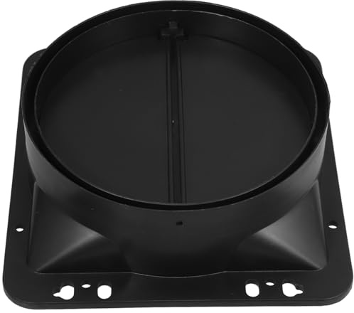 Clapet Antiretour pour Hotte Aspirante Cuisine Noir Abs | Prévention du Reflux, Installation Facile, Large Compatibilité pour Sorties D’air Cuisines et Restaurants