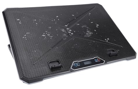 Bewinner Almohadilla de Enfriamiento de la Computadora Portátil de Juegos con 10 Ventiladores, RGB Luces 8 Niveles de Altura 5 Velocidades de Ventilador 2 Puertos USB Cooler de la (14 fanáticos)