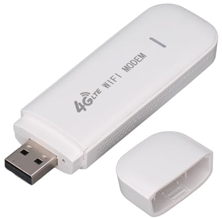 VBESTLIFE Dongle WiFi USB 4G LTE, Enrutador de Punto de Acceso Móvil, Dispositivo de Módem Portátil de 150 Mbps con Ranura para Tarjeta SIM para Viajes, para Europa, Asia y África