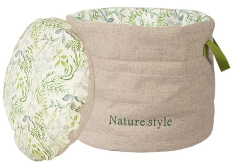 Genérico para Gatos – Algodón Y Lino PP Algodón 33x28cm | para Perros Donut | para Perros Lavable para Mascotas Pequeñas, Sueño Cómodo, Lugar De Descanso, Comodidad De Viaje para Uso En