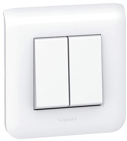Legrand 099692 Mosaic Interrupteur ou va et Vient Double Complet, 10A, Blanc