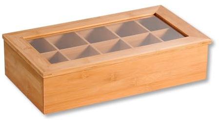 KESPER Telåda med 10 fack och synsäker/tebox/tepåsar/tepåsar/tepåse förvaring