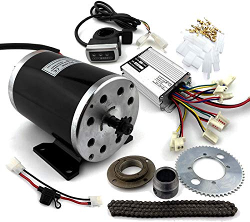 1000W Motorcycle Motor Kit Use 25H Chain Drive Speed Scooter Replacement Karting Conversion kit (36V thumb kit)