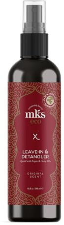 MKS eco X, Original Scent - 10 fl oz - Leave-In Treatment & Detangler - Moroccan Argan Oil, Hemp Seed Oil - Vegan & Cruelty Free
