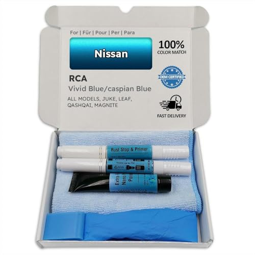 Genuine Colors Lackstift Vivid Blue Caspian RCA für Nissan Blau Juke Leaf Qashqai MAGNITE