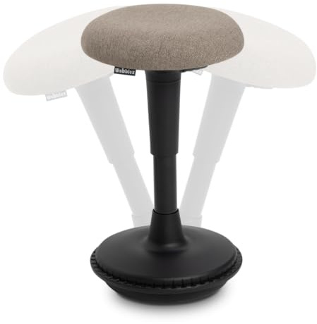 Wobblez ergonomischer Bürostuhl | Rückenschonender Wackelhocker Höhenverstellbar von 43-63 cm für einen normalen Schreibtisch | bürohocker ergonomisch testsieger | ergonomischer bürostuhl