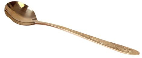 TOPBATHY Cucchiaio di Ottone Stoviglie di Rame Mestolo in Rame Posate Spesse per Uso Domestico