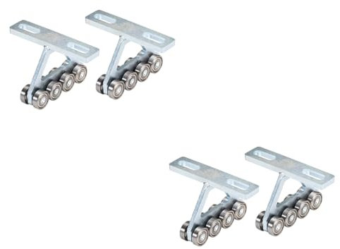 Janasiba Chariot de Levage 4 Pièces pour Palan électrique PA200-1000, Ensemble de Chariot à 8 Roues pour Canaux de Jambe de Force 1-5/8 Pouces