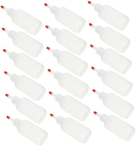 LABRIMP 18 Stück 120 Ml Kunststoff Quetschflaschen Mit Dosierspitze Auslaufsicher Für Haarpflege Friseurwerkzeug