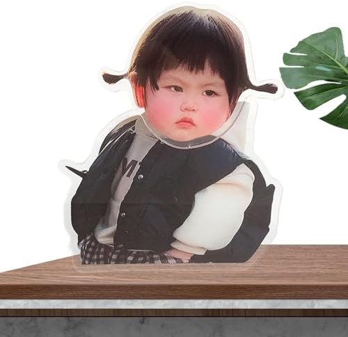 weiting Figure a forma di testa oscillante per cruscotto, simpatici personaggi del cruscotto 'auto, per bambini paffuti scuotono la testa, graziosa decorazione da tavolo con testa elettrica