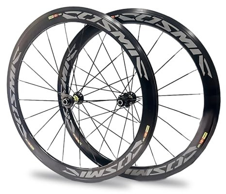 HZXQCVB 700C Rennrad-Laufradsatz 40/50MM Aluminium-Legierung Felgen C/V-Bremse Schnellspanner 20H Naben Für 7/8/9/10/11 Gang Kassette Vorder- Und Hinterrad(50mm)