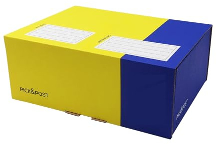 BLASETTI - PICK & POST S automatiska fraktlådor - 30-pack om 32 x 24 x 6 cm. Perfekt för frakt och skydd av föremål