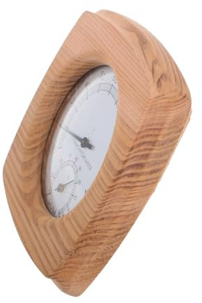 Ipetboom Saunathermometer Aus Holz Hygrometer Thermometer Für Den Innenbereich Mit Temperatur- Und Feuchtigkeitsüberwachung Für Den Saunagebrauch