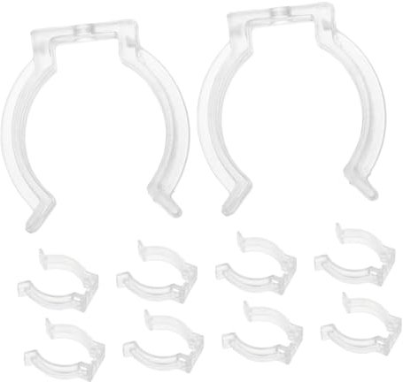 CIYODO 10stücke Lichterschlauch Klemmen Transparente Lampenrohrbefestigung Clips Für Led-lichtschlauch Und Leuchtstoffröhren Zur Einfachen Montage Und Befestigung