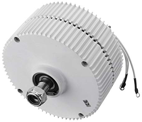 Aerogenerador Eolico Generador de viento de nueva energía y turbina de baja velocidad 400W 500W 12V 24V 48V generador de imanes permanentes sin engranajes turbina de viento Horizontal(Without Base,12V