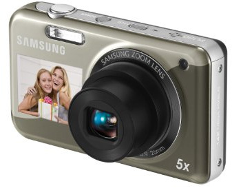 Samsung PL120 Digital Camera 14.2 Megapixel with 5x optical Zoom 2.7-Inch display image stabilization Silver (Renewed)